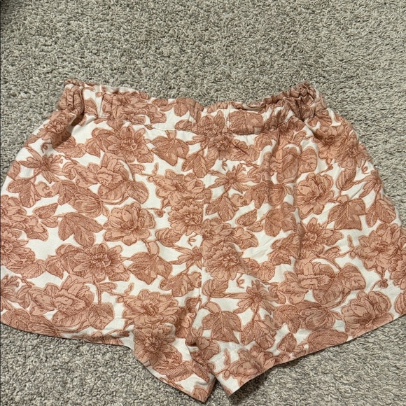 Abercrombie Floral pink linen Women's Shorts - Picture 5 of 6